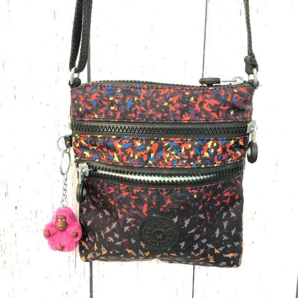 Kipling Printed Small Multicolor Nylon Cross Body - image 2